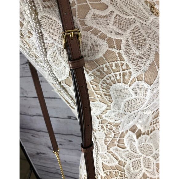 Michael Kors Crossbody brown with gold chain handle - Picture 7 of 11